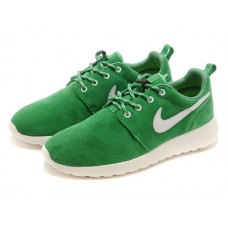 Nike Roshe Run замша зеленые